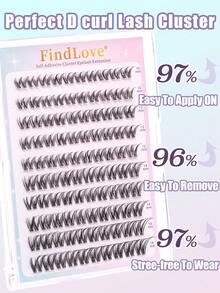 100片预粘式自然假睫毛，10-16mm混合装，DIY睫毛嫁接套装，含镊子，自粘式，纤细蓬松，打造自然妆容，交叉式睫毛，透明纤细睫毛梗，无需胶水，适合日常使用，韩式/日式化妆工具 - C - 查看 4