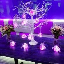 48/36/24/12PCS Fairy Lights Twinkle String Lights Battery Operated Waterproof Firefly Starry Mason Jar Lights For Small-Space Party Halloween Christmas Valentines Day Ambiance - Purple - View 4