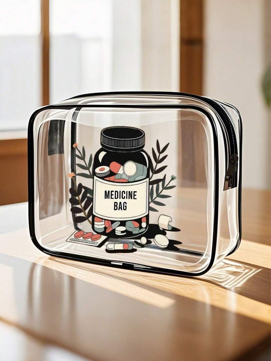 大容量高品质PVC旅行收纳包，拉链封口 - 轻便防褪色化妆洗漱包，适合女性/女孩，TSA认证便携式化妆箱，易于擦拭清洁，科技感十足的收纳包 | 现代美学 | 防褪色防水洗漱包，旅行浴室化妆包，适合男士