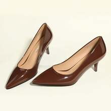 Women's Pumps Pointed Closed Toe Low Heels Dress Shoes For Work Business Office Wedding Casual 2.3 Inch-20256688 - 銀色水鑽 - 查看 8