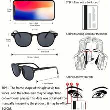 3 Pairs, Vintage Multicolor Round Frame Glasses - Oval Retro Style Lightweight Comfortable Unisex, Casual Glasses, Simple Glasses, Comfortable Glasses - Bộ 3 món - Xem 2