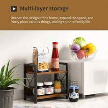 Office Desk Shelf Organizer, Wood Desktop Bookshelf Supplies Storage Rack, Shelf Top Of Desk And Dresser And Cubicle Decor Aesthetic Bookshelf Brown, Small 12.9 Lx6.3 Wx10.2 H - 黑色 + 小號(12.9 英吋長 x 6.3 英吋寬 x 10.2 英吋高) - 查看 4