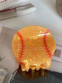 Pinza de pelo con forma de pelota deportiva personalizada y con patrón, pinza elegante para recoger el cabello en coleta para mujeres y niñas para uso diario/fútbol/soccer/béisbol/baloncesto/golf/voleibol como regalo para mejores amigas, novias, maestras, etc. Día de Acción de Gracias, regreso a la escuela, accesorios de pelo de invierno y otoño para outfits de vacaciones para mujer