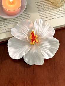 5 chiếc/1 chiếc Kẹp tóc hoa giả màu hồng, vàng, trắng, cam, xanh dương dành cho nữ, kích thước 7.5cm/2.95in, thời trang, đa năng, cao cấp, thanh lịch, tối giản, màu trơn, phù hợp cho đi chơi hàng ngày, thường ngày, dự tiệc, đi làm, du lịch, buộc tóc đuôi ngựa, búi tóc, rửa mặt, trang điểm, phụ kiện trang phục, kẹp càng cua, kẹp tóc, kẹp cài tóc, phụ kiện hoa, phụ kiện tóc màu trắng, trang phục du lịch nữ, phụ kiện dễ thương, phụ kiện Valentine, phụ kiện đội đầu, mùa xuân, ghim cài tóc - Nhiều màu - Xem 12