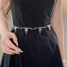 Party Belts To Give Women In Summer Personality-Bull Head - Silver - View 1