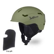 [FREE Balaclava + Liner]JetBlaze 1 PC Ski Snowboard Helmet Adjustable Shockproof Warm Winter Sports Helmet.