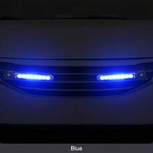 مروحة سيارة تعمل بالطاقة الريحية 2 قطعة، أضواء مروحة دوارة، أضواء ديكورية للسيارة، إضاءة تعمل بالرياح، مناسبة للشبك الأمامي ومرآة الرؤية الخلفية، لا تحتاج إلى بطارية