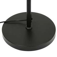 Lámpara de pie para sala de estar - Lámpara de pie vintage hecha de metal con casquillo E27 para un máximo de 3 bombillas de 25W. Lámpara de pie industrial negra adecuada para dormitorio, sillón, cama. Altura: 152CM, incluye interruptor de pie