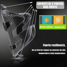 Soporte para Botella Bicicleta, Porta Portavasos para Bicicleta con Tornillos y Llave, Universales Resistentes Porta Botellas de Agua para Bicicleta de Carretera, Montaña, Accesorios de Ciclismo,Negro - Rojo - Ver 7