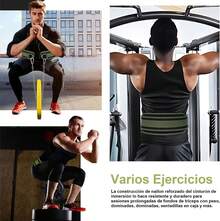 Cinturón de buceo de acero ajustable con cadena, adecuado para levantamiento de pesas (soporta hasta 150 kg), ideal para entrenamiento en gimnasio y en casa, adecuado para hombres y mujeres, puede usarse para sentadillas, entrenamiento muscular y dominadas. - 1 - Ver 4