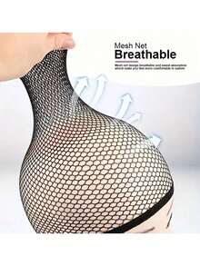 10pcs Wig Hair Net Invisible Headband Mesh Base Women's Hair Net Cover Fixed Set High Elasticity, Elastic Hair Net Suitable For Various Head Shapes.Open Wig Cap, Mesh Stockings Cap, Women's Braided Wig Hair Net, Breathable Mesh Wig Net, Unisex Mesh Wig Cap, Wig Hair Net, Black Anti Slip Breathable Elastic Nylon Wig Cap Set, Long Holiday Hair Cap, Stretchable High Elasticity Durable Hair Net, Wig Care Set, Wig Accessories ,Hair Styling Tools