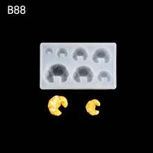 16 Piece Mini Food Themed Silicone Mold Set, Suitable For Resin Crafts - Epoxy Resin Casting, Croissants, Donuts, Macarons, And Cream Puff Shapes - DIY Baking And Chocolate Molds, Suitable For Clay Modeling, Sugar Flipping, Soap Making, And Cake Decoration - 16pcs - 查看 8