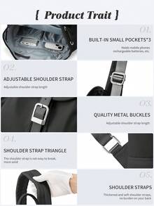 女士背包休闲背包旅行背包笔记本电脑背包书包大容量尼龙防水带多个口袋和防盗口袋可容纳 15.6 英寸笔记本电脑适合旅行工作假期购物适合男孩女孩学生男士礼物送给女性的礼物 - 彩色 - 查看 5