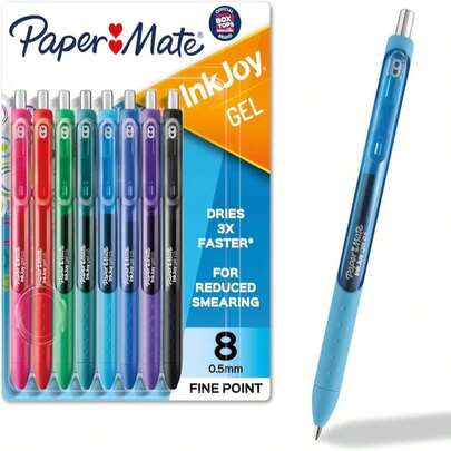 Paper Mate InkJoy Pens, Gel Pens, Fine Point (05 Mm), Assorted, 14 Count - Back To School, Teacher Supplies, Writing, Journaling