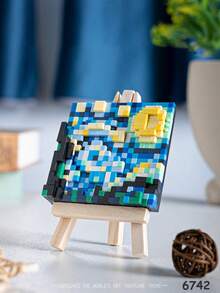 Painting Building Blocks, Art Building Blocks, Starry Sky Building Blocks, Young Girl Building Blocks, Sea Wave Building Blocks, Birthday Gifts, Holiday Gifts, Father's Day Gifts, Mother's Day Gifts, Wedding Gifts, Wedding Decorations, Graduation Gifts - Multicolor - View 15