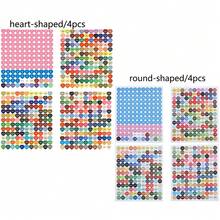 1套/4入組彩色號碼貼紙,dmc 447標籤適用於多色鑽石畫儲存盒,鑽石畫標籤 - 彩色 - 查看 16