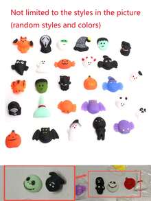 10/20pcs Halloween Mochi Squishy, Mini Kawaii Mochi Squeeze Reliever Anxiety Packs Party Favors, Halloween Miniatures Halloween Treat Bags Gifts,Monsters Mochi Squishy Mini Squishy In Unique Halloween Shapes, Classroom Prizes, Goodie Bag Fillers, Trick Or Treat, Halloween