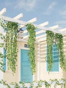 1/6/12/24 buc ghirlandă de iederă de 6,9ft, fire, frunze artificiale de iederă false, frunze verzi, viță de vie agățată, frunze de plante, ghirlandă, casă, grădină, costum de iederă otrăvitoare, plante artificiale, trandafir, trandafir decorativ, stil decorativ, decorațiuni pentru petreceri și sărbători, decorațiuni de toamnă, decorațiuni de Crăciun, accesorii pentru dormitor, decorațiuni