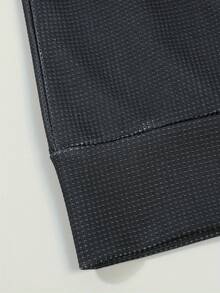 Sudadera con capucha de gofre fresca para hombres, sudadera informal para primavera, invierno y otoño, streetwear, sudadera de manga larga como regalo - Negro - Ver 10