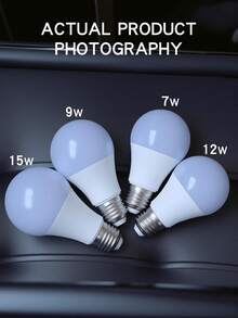 2pcs E27 LED Light Bulbs, 7W/9W/12W/15W LED Indoor Lighting Bulbs, High Brightness Low Energy Consumption, Living Room Home LED Bulbs