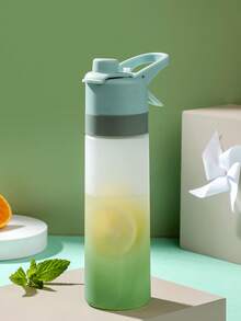1 cái, 650ml/21,98oz, Khóa xịt chống rò rỉ, Tay cầm treo di động, Chất liệu PC, Bình nước xịt chuyển màu, Chủ đề lát cam mùa hè, Màu trong suốt mờ, Kiểu cốc thẳng, Vòng chống trượt - Nhiều màu - Xem 8