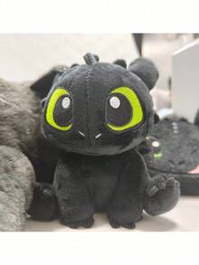 Universal Pictures 13厘米梦工厂《驯龙高手》无牙仔毛绒钥匙扣 | 可拆卸背包挂钩 | 柔软毛绒玩偶，儿童礼物 | 官方授权坐姿毛绒玩偶 - How to Train Your Dragon - 查看 8