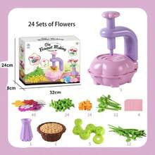 DIY 艺术花玩具包含额外配件套装、适合 3-12 岁儿童的艺术和手工艺活动套件、适合幼儿的布艺花束工艺品、适合 3 4 5 6 7 8 9 10 11 12 岁女孩的生日礼物、适合 4-8 岁儿童的花艺工艺品：升级布艺花束玩具、6-8 岁 DIY 女孩玩具、适合 3 4 5 6 7 8 9 岁女孩的创意教育圣诞生日礼物