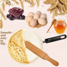 Spreader And Spatula Turner Set Crepe - Convenient Sizes To Fit Any Pan Maker - Natural Wooden Spatula Set Crepe Tools - Initial - View 3