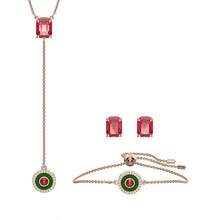 Swarovski SWAROVSKI ALEA Gold-Plated Necklace, Earrings And Bracelet Three-Piece Set For Mother, Girlfriend, Lover, Birthday Gift, Back-To-School Gift, Christmas Gift, Wedding Gift