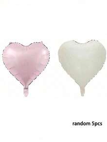 18-Inch Foil Heart Shaped Balloon For Wedding, Birthday, Proposal Party Decoration, - Multicolor - View 10