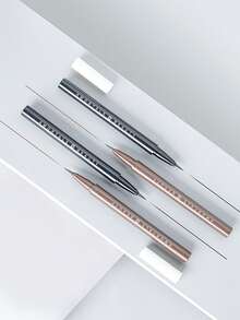 Amortals Eyeliner Pen Black 0.01mm Ultra-Fine Waterproof Sweatproof Smudge-Proof Long-Lasting Pigmented Skin-Friendly Gentle Quick-Drying Matte Smooth & Fluid Tip Suitable For Travel Christmas Halloween Thanksgiving Valentine's Day Holiday Gifts Party