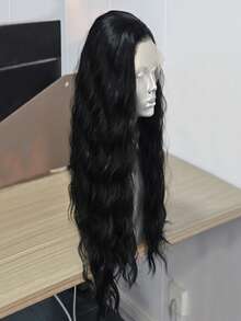 websterwigs Tóc giả dài 13x4 gợn sóng màu đen, vàng bạch kim, xám tro, phía trước ren, tóc giả tổng hợp phía trước ren, đường chân tóc được nhổ sẵn, tóc sợi chịu nhiệt, tóc giả thẳng mượt, dành cho nữ, hóa trang, tiệc tùng, sử dụng hàng ngày - Nhiều màu - Xem 8