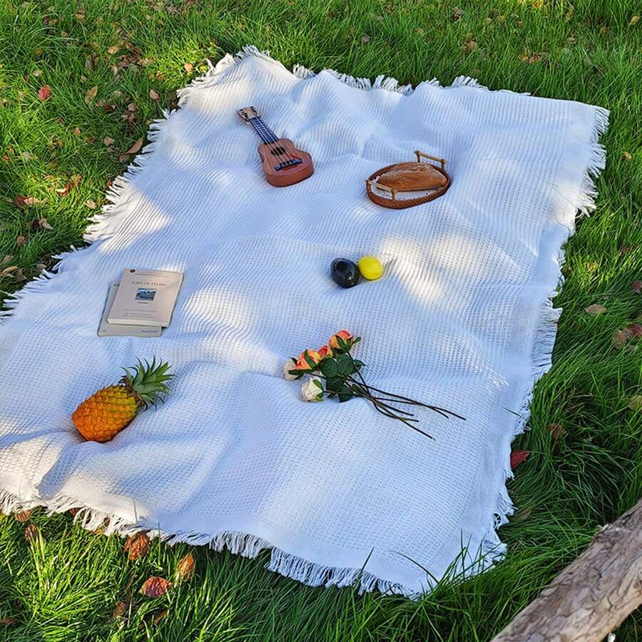 1PC Bohemian Style Picnic Mat Camping Blanket Tablecloth Outdoor Lawn Mat Camping Equipment Bohemian Style Tablecloth Nap Blanket Tent Moisture-Proof Mat Picnic Mat Suitable For Outdoor Picnic Holiday Party Decoration Bedroom/Living Room Decoration Outdoor Travel Valentine's Day Gift Interior Decoration