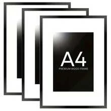 1/3pcs Picture Frame, A3/A4/A5 Picture Frame, Desktop Poster Frame, Display Picture Frame, Wooden Picture Frame Set, Horizontal And Vertical Wall Installation Picture Frame, For Poster, Photo, Painting, Picture (Without Photo Paper) - Multicolor - View 22