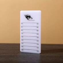 1 件亚克力睫毛尺、睫毛延长展示板、睫毛移植托盘和操作台、睫毛延长辅助工具 - 白色 - 查看 8