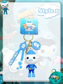 OCTONAUTS Decorações de festa de Ação de Graças, Natal e Halloween com tema OCTONAUTS, chaveiros genuínos em formato de personagens dos Octonauts, pingentes de animais fofos, decorações de bolsa, chaveiros de carro e presentes de festa de festival para troca mútua