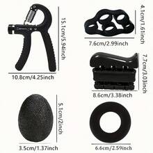 7 件套握力训练器套装，用于手部力量训练、手臂和腕部锻炼健身器材健身房配件、运动、健身、家庭锻炼