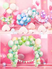 10pcs/Pack PET Transparent Balloon Sticker Pack, Scrapbooking, DIY Craft Material, "Wishing Balloon" Series With 6 Designs To Choose From - Multicolor - View 9