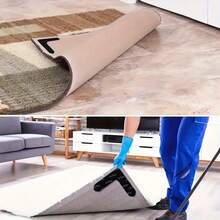 2/4/8pcs L-Type Anti Slip Carpet Stickers And Adhesives, Suitable For Living Room, Dining Room, Bathroom Tile And Wooden Floor Areas, Prevent Movement And Sliding, Ensure The Mat Is Flat And Fixed, Innovative Project, Shelf Liners