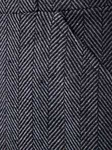 Men's Mandarin Collar Versatile Tweed Jacket, Windbreaker Coat For Young Adults