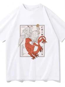 Delicious In Dungeon Falin Chimera Cuts Tshirt Fashion Women's Harajuku Marcille Chilchuck T-Shirt Unisex Vintage T Women Y2K.Jpg - 白色26 - 查看 1
