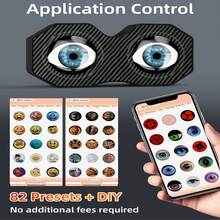 SPNANMA 2025 升级版恶魔眼自行车尾灯，防水智能 LED 自行车尾灯，带 82 个预设，可编程恶魔眼自行车尾灯，带 Type-C 充电，自行车安装支架 - A1 - 查看 3