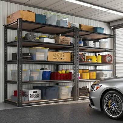 1pcs 2000 Lbs Super Heavy Duty! Five-Layer Adjustable Heavy Duty Metal Shelves, Garage/Basement/Storage Room Special Storage Rack