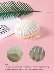 10 hộp đựng trang sức hình vỏ sò, hộp vỏ sò mini chủ đề nàng tiên cá, hộp đựng vòng cổ bằng nhựa hình vỏ sò mini, thích hợp làm quà tặng, hộp trang sức chủ đề dưới biển cho tiệc sinh nhật, quà tặng Ngày của Mẹ và quà tốt nghiệp. - trắng - Xem 4