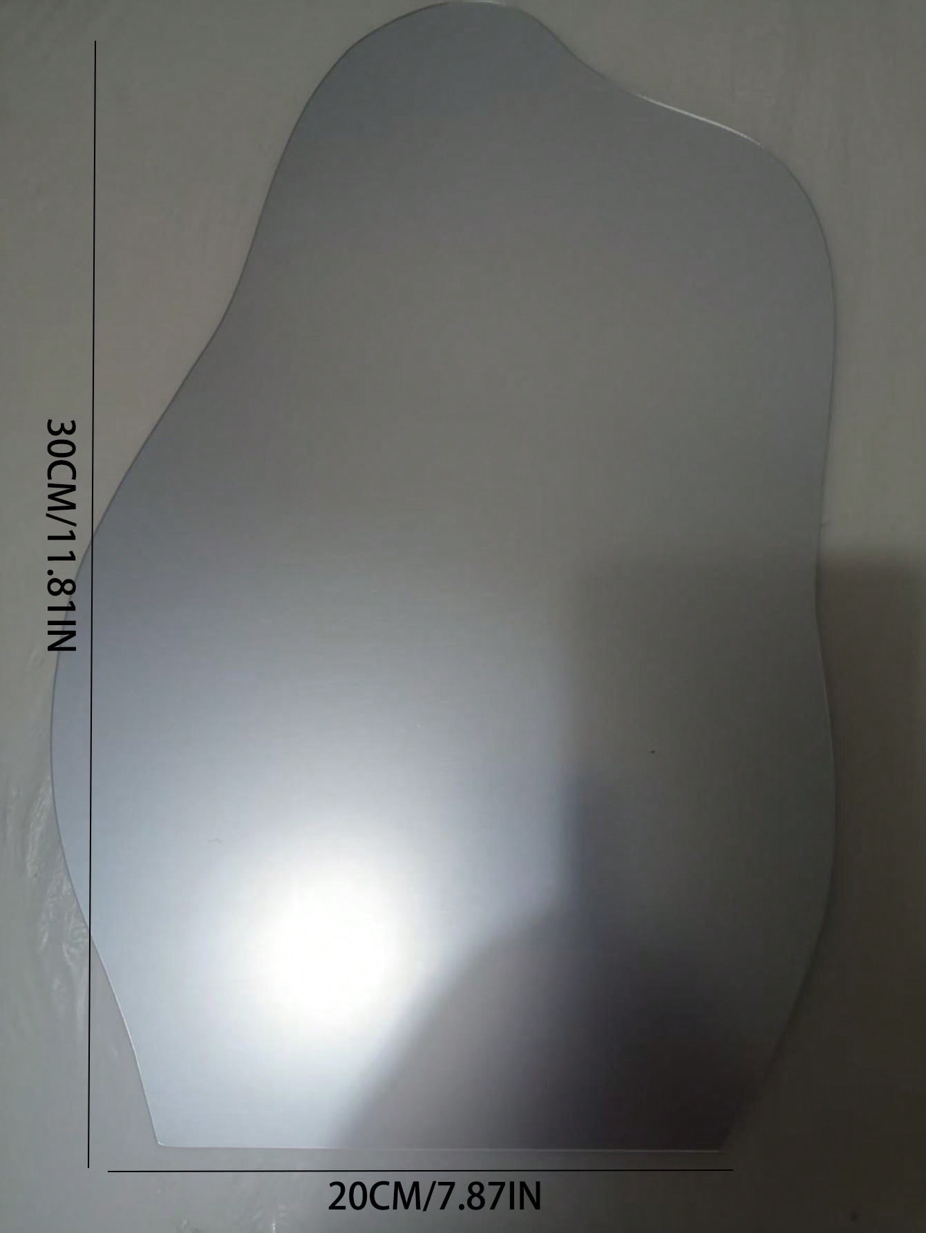 مرآة حائط بشكل سحابة من الأكريليك، مرآة حمام لاصقة...