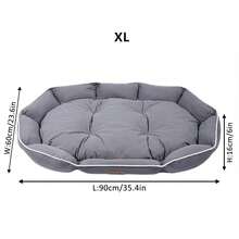 1pc Dog/Cat Bed, Suitable For Small/Medium/Large Dogs, All Season, Scratch & Bite Resistant, Machine/Hand Washable, Soft & Comfortable Fabric, Waterproof & Anti-Slip, Pet Sleeping Mat (Refer To Size Chart In Detail Images)