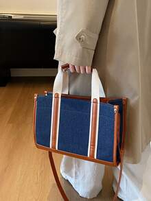 Minimalist Large Capacity Handbag, Shoulder Bag, Tote Bag, Crossbody Bag - Multicolor - View 5