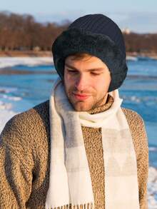 Winterbalaclava Skimaske, warm gestrickt aus Fleece, Vollgesichtsschutz für Herren und Damen, windundurchlässig für Outdoor-Sport und Radfahren