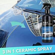 JB-XPCS 3-In-1 Car Nano Ceramic Coating Quick Spray Film, Anti-Scratch, Hydrophobic, Paint Protection Wax, Car Detailing Polishing Kit - Black - View 2