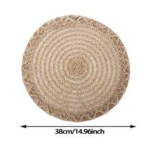 4 Stücke/6 Stücke/8 Stücke handgewebte Stroh Tischsets, geeignet für Hochzeit, Party, Schutz des Esstisches, künstlerisch, Garten, Restaurant, Heimdekoration, Outdoor, Restauranteröffnung, minimalistisch & modisch, Feiertagsfeier, tägliches Geschirr, Vase Pad, hitzebeständig, verbrühsicher, schmutzabweisend, Party Dekoration, Tischanordnung Zuhause, Bohemien Stil, Frühling/Sommer/Herbst/Winter, Küchen Geschirr, Geburtstags Party, Hochzeit, Feiertagsgeschenk, Untersetzer